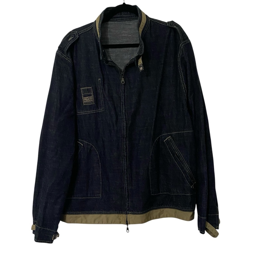 NWOT Marithe Francois Girbaud Military Field Denim Jacket XXL